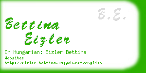 bettina eizler business card